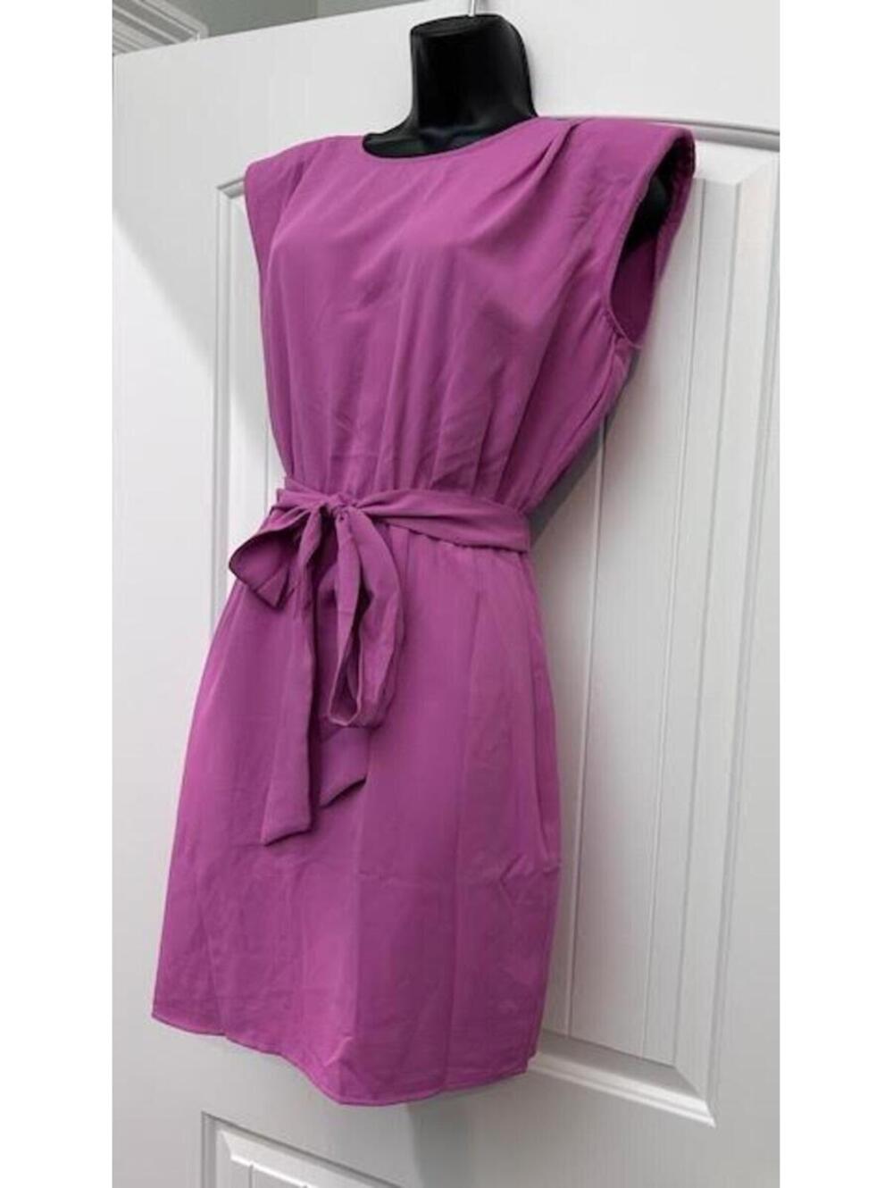 NWT GPD Mauve-Pink Blouson Open Back Dress S Romantic